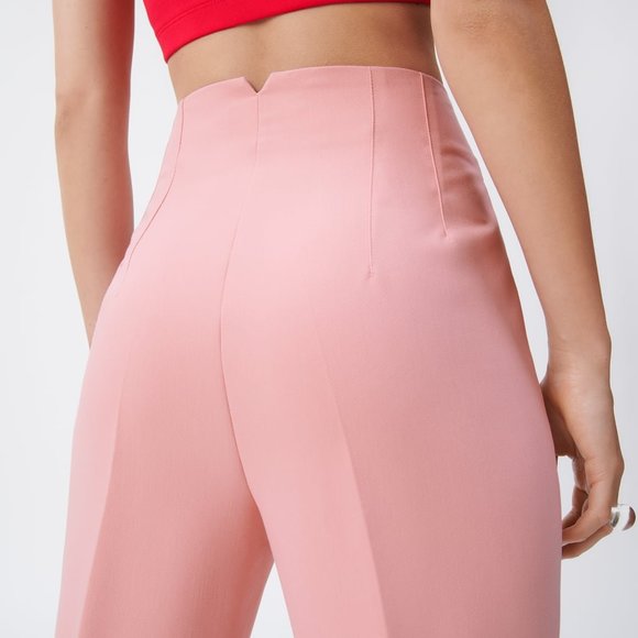 ZARA HIGH-WAISTED PANTS - Picture 4 of 9